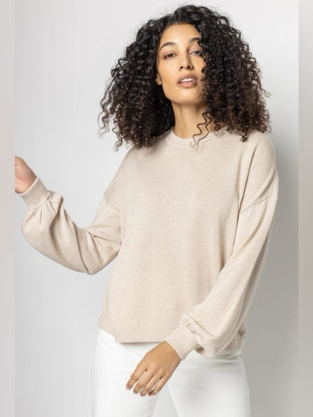 LILLA P Women’s Mint Green Cotton Modal Easy Pullover Sweater, Size XS - Picture 2 of 11